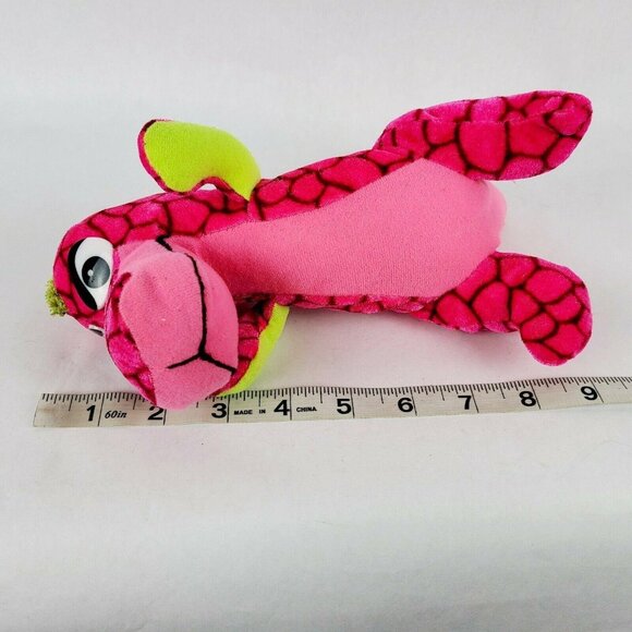 Classic Toy Company Pink Dragon 9 in Plush Green Scales Stuffed Animal Fantasy - Picture 7 of 7